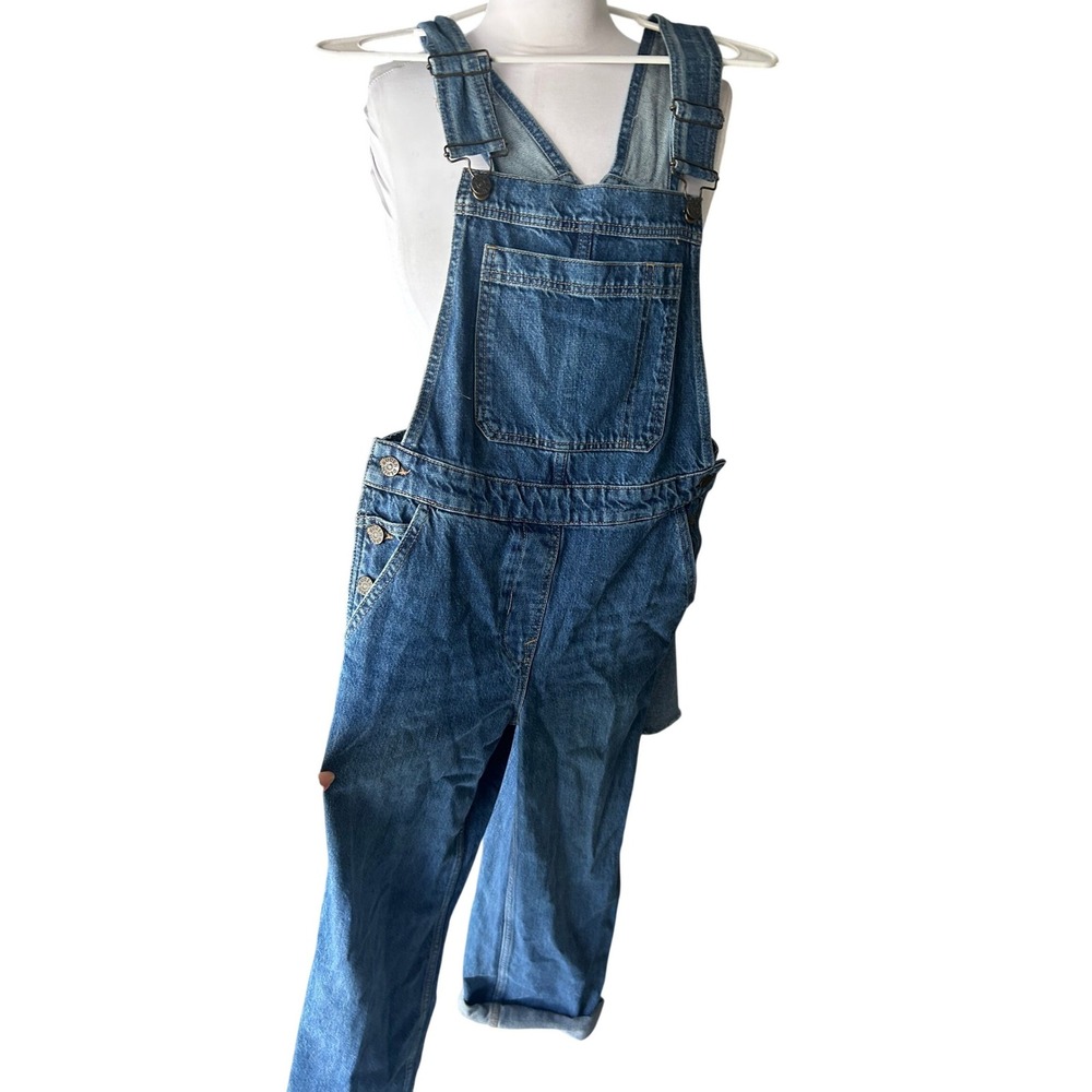 NEW! Boden Denim Overalls Size 2 Blue Medium Wash Adjustable Straps